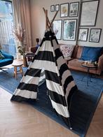 Kinder tipi tent zwart-wit gestreept van Loods5, Ophalen, Zo goed als nieuw