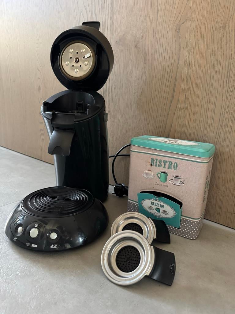 Philips Senseo koffiezetapparaat met opbergdoosje, Ophalen, Koffiemachine, Zo goed als nieuw, 2 tot 4 kopjes