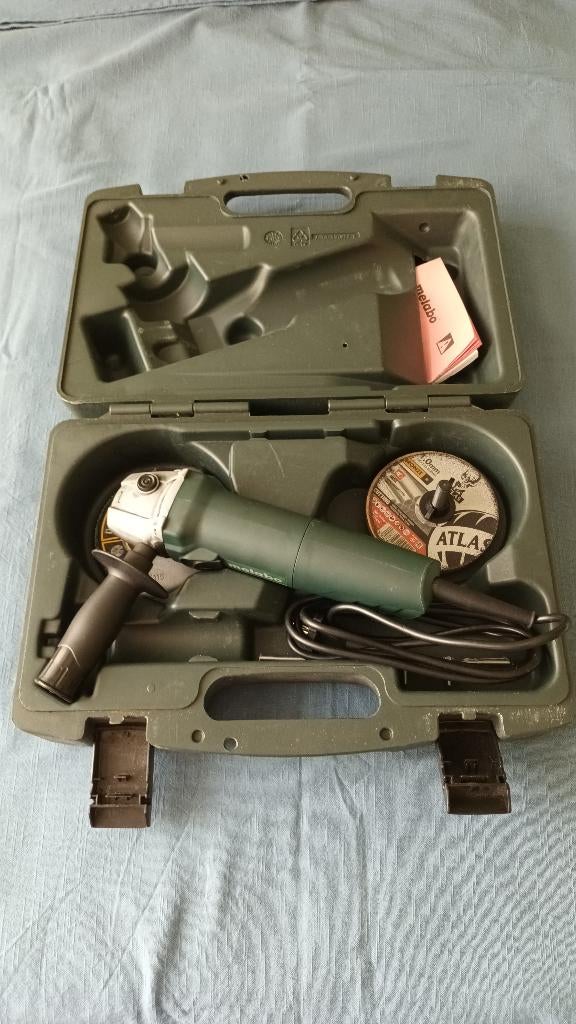 Haakse slijper Metabo W 680 (115 mm), Ophalen of Verzenden, Zo goed als nieuw, 700 tot 1000 watt, Haakse handslijpmachine