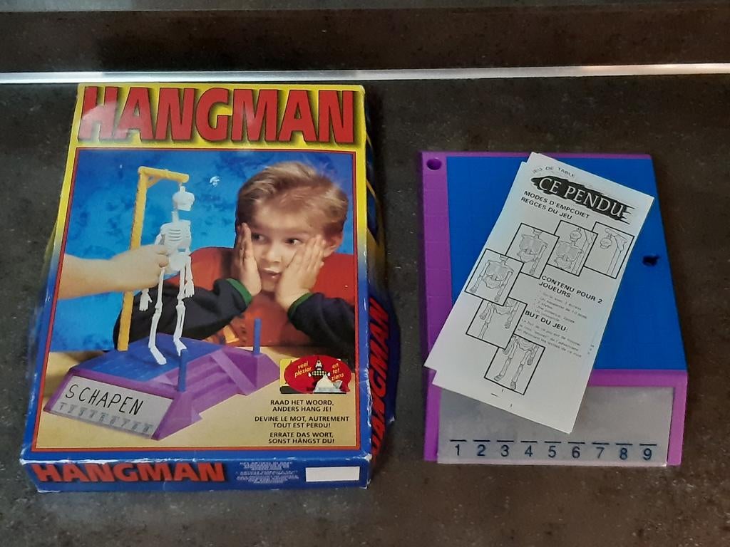 Hangman / galgje 1995 uitmuntende staat, Hobby en Vrije tijd, Gezelschapsspellen | Bordspellen, Ophalen of Verzenden, Zo goed als nieuw