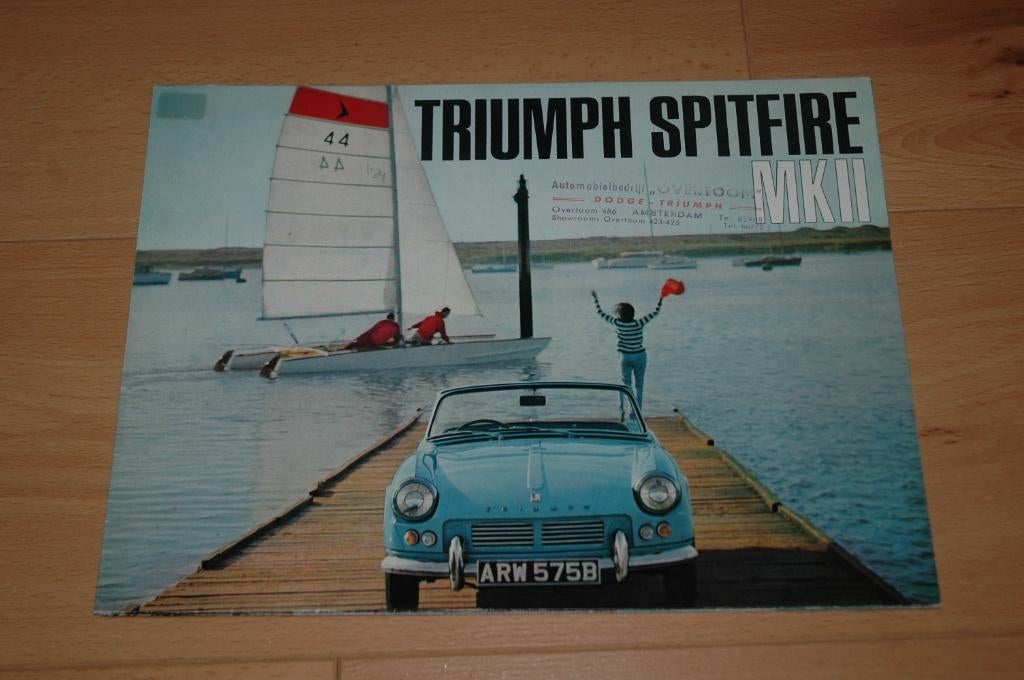 Triumph Spitfire Mark II   -  Folder - Catalogus - Brochure, Boeken, Gelezen, Leyland Triumph, Ophalen of Verzenden, Overige merken