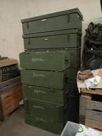 Diverse houten en kunststof leger kisten, Verzamelen, Militaria | Algemeen, Ophalen, Landmacht, Nederland