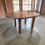 vintage houten ronde / ovalen tafel, Ophalen