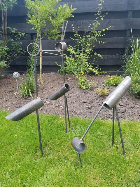 Metalen tuinvogels, Tuin en Terras, Tuinstekers, Nieuw, Ophalen