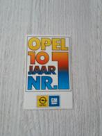 sticker OPEL 10 JAAR NR.1, Verzamelen, Stickers, Ophalen of Verzenden, Zo goed als nieuw, Auto of Motor