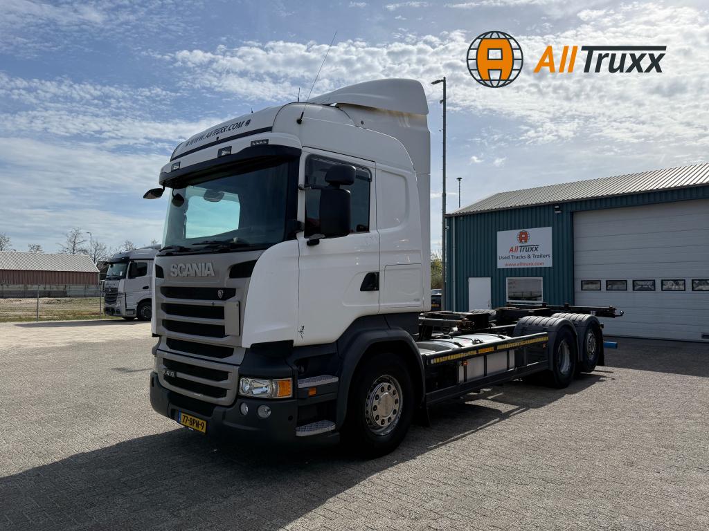 ScaniaR410 6X2 Retarder BDF NL truck, Automaat, Diesel, 2 stoelen, Geïmporteerd
