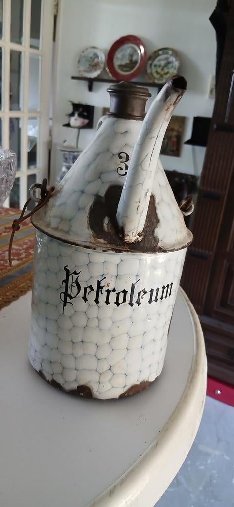 Antieke kan, Antiek en Kunst, Antiek | Emaille, Ophalen of Verzenden