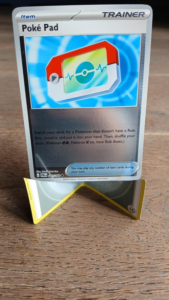 Pokémon kaart Poké Pad 081/088, Ophalen of Verzenden, Zo goed als nieuw, Losse kaart, Foil