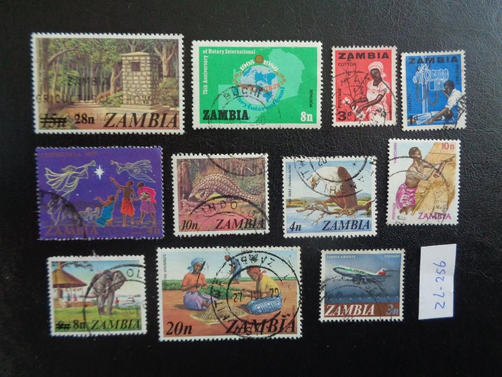 zambia - diverse (zl-256), Postzegels en Munten, Postzegels | Afrika, Ophalen of Verzenden, Zambia, Gestempeld