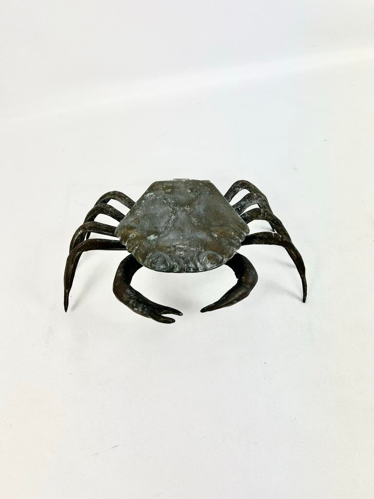 Koperen Krab met Opbergplek - Decoratief en Functioneel, Ophalen of Verzenden