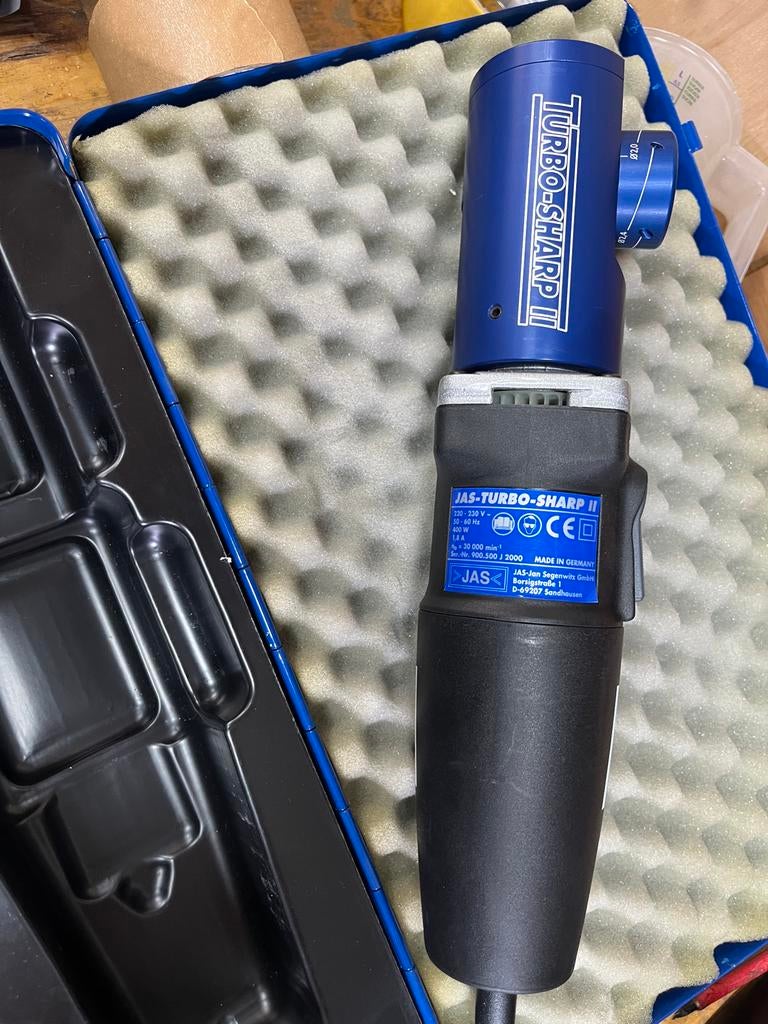JAS-Turbo-Sharp II wolfraamelektrodeslijpmachine Tig, Ophalen of Verzenden, Zo goed als nieuw, Tig