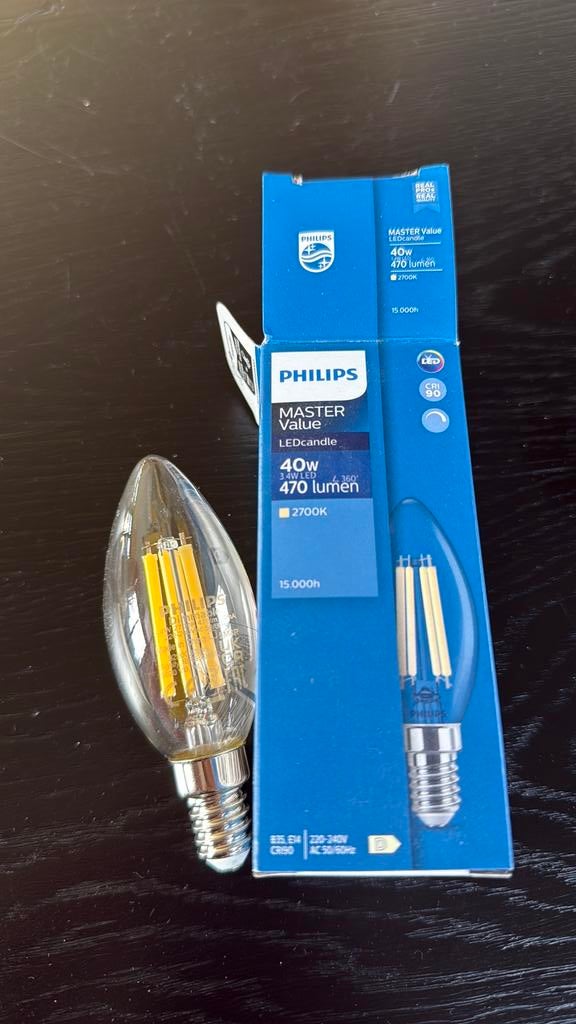 18 stuks ledcandle dimbaar 2700K, Led-lamp, Minder dan 30 watt, E14 (klein), Nieuw