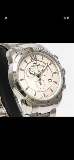 Optima Quartz Chronograaf Herenhorloge -  Nieuw, in doos., Overige merken, Staal, Staal, Polshorloge