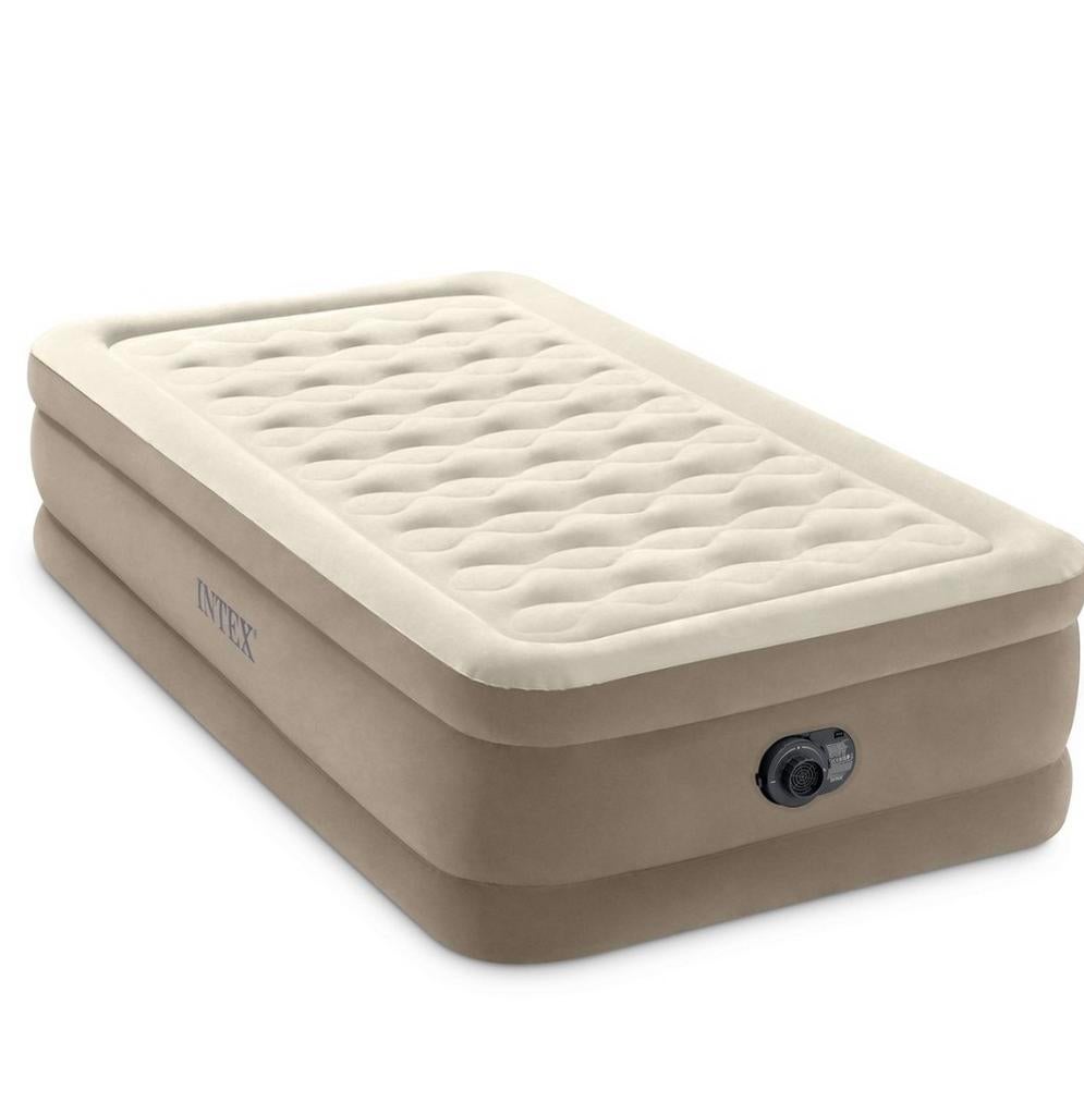 2 x Intex Luchtbed 1-persoons met ingebouwde pomp 191x99x46, Ophalen of Verzenden, Ingebouwde pomp, Zo goed als nieuw, 1-persoons