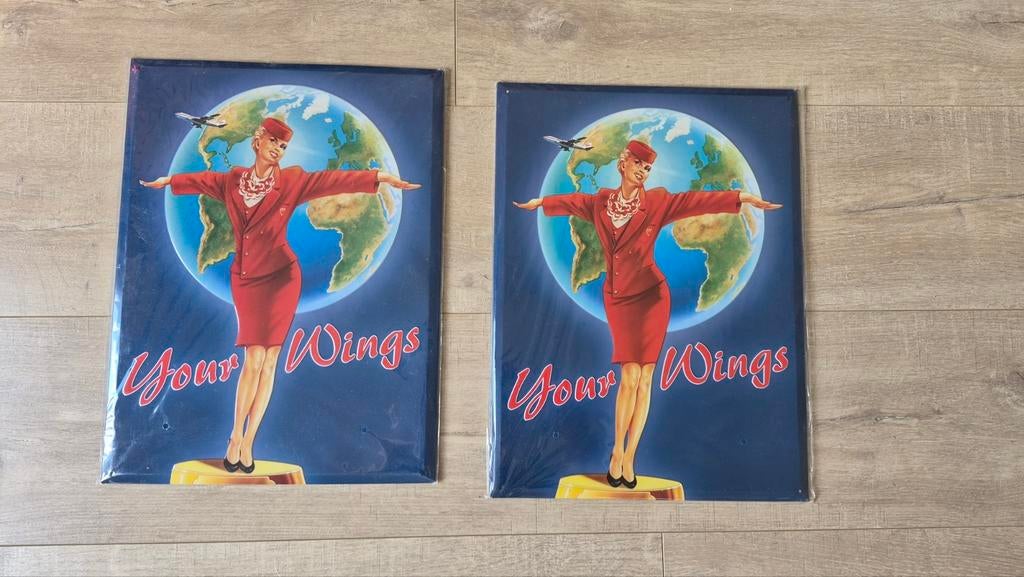 2x Your Wings Martinair bord, Verzenden, Nieuw, Overige typen