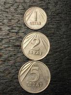 1,2 en 5 litas litouwen 1991, Ophalen of Verzenden, Overige landen