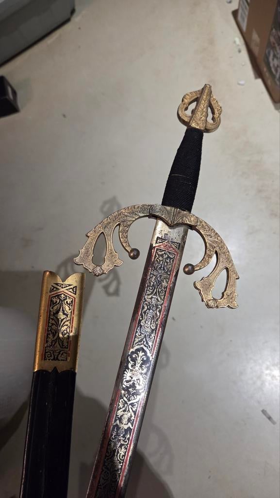 Prachtig Spaans Middeleeuws Zwaard met Schede - 80 cm, Verzamelen, Militaria | Algemeen, Ophalen of Verzenden, Zwaard of Sabel