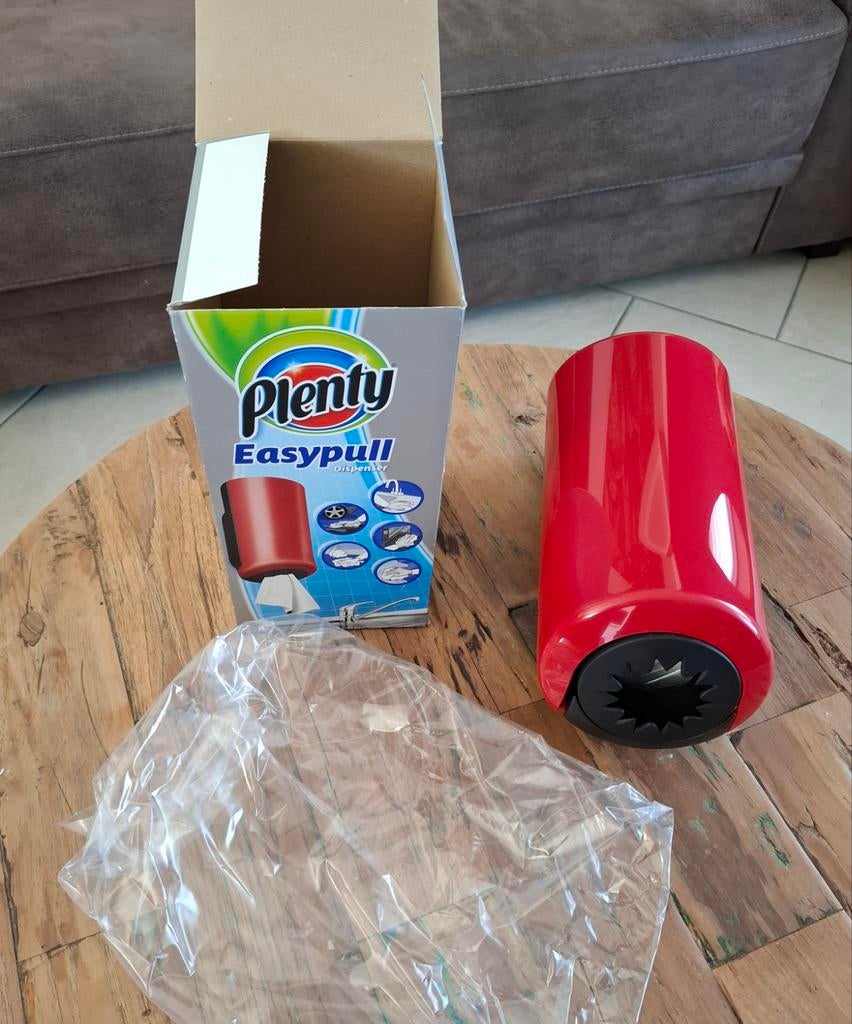 Plenty Easypull Keukenrolhouder Rood - Nieuw in doos, Overige typen, Kunststof, Nieuw, Ophalen of Verzenden
