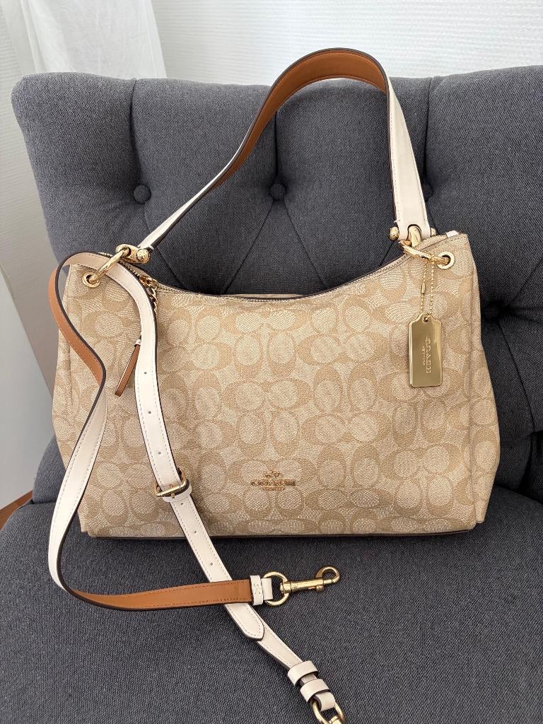 Coach Handtas, Ophalen, Nieuw, Beige, Handtas