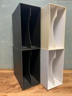 Vintage LP opbergbox vinyl standaard 1970 kunsstof, Ophalen, Kunststof, Gebruikt, 25 tot 75 discs