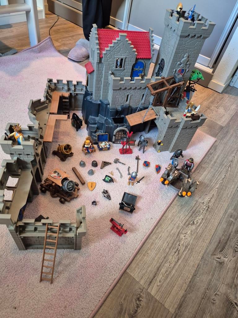 Playmobil Ridderkasteel met veel accessoires, Ophalen, Gebruikt, Complete set