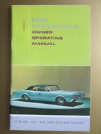 1966 Oldsmobile Cutlass, 4-4-2 enz. owner's manual, Engels, Ophalen of Verzenden