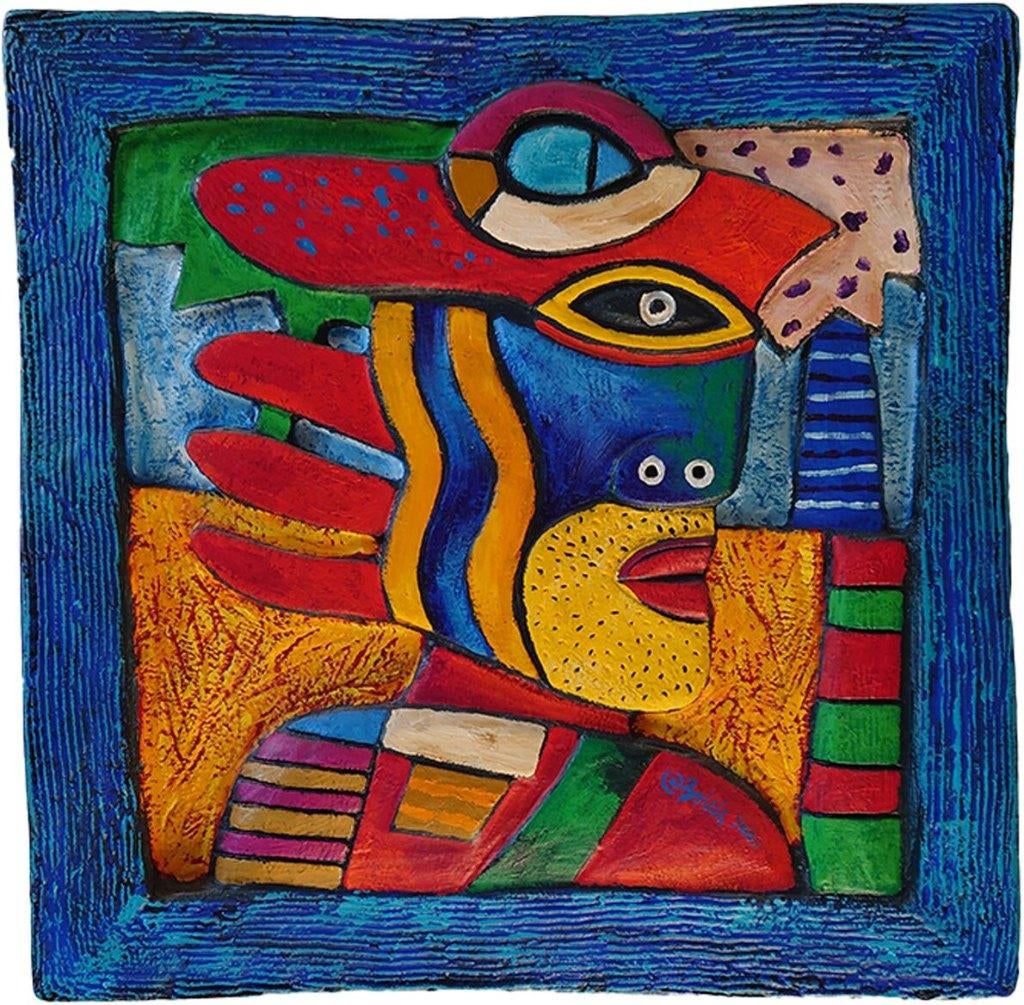 Clemens Briels wandbord "Yellow Beard of Vegas", Ophalen