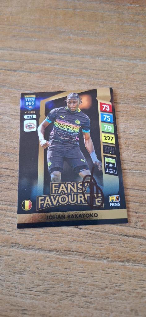 Panini trading card handtekening; Johan Bakayoko # PSV, Ophalen of Verzenden, Nieuw, PSV, Spelerskaart