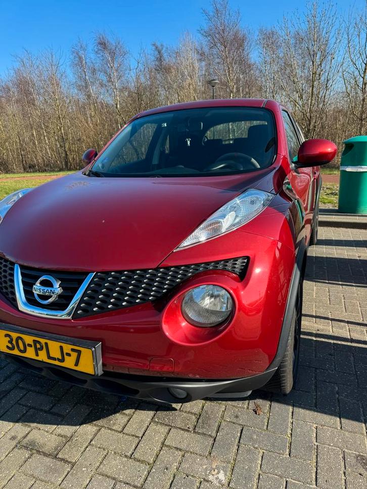 Nissan Juke 1.6 2011 Rood, Auto's, Nissan, Particulier, Juke, Airbags, Bluetooth, Boordcomputer, Centrale vergrendeling, Elektrische buitenspiegels