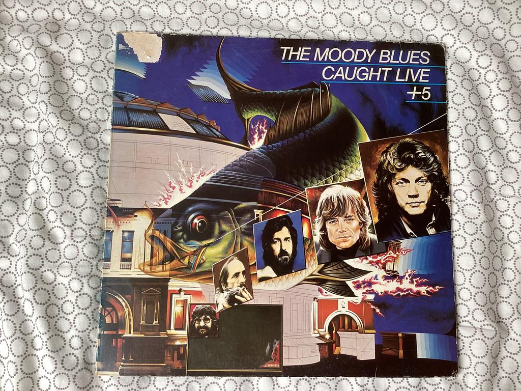 The Moody Blues – Caught Live +5, Ophalen of Verzenden, Zo goed als nieuw, 12 inch, Poprock