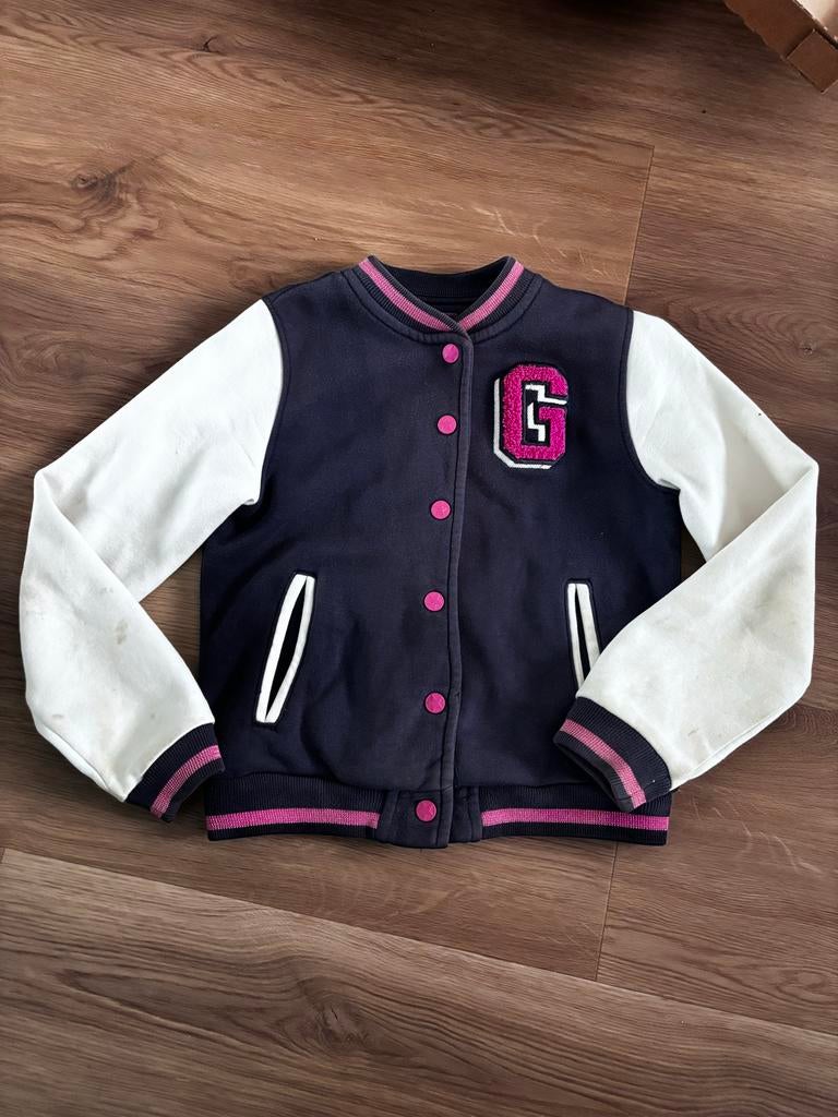 Bomberjack/baseball jack WE maat 134/140, Kinderen en Baby's, Kinderkleding | Maat 140, Ophalen of Verzenden, Gebruikt, Meisje