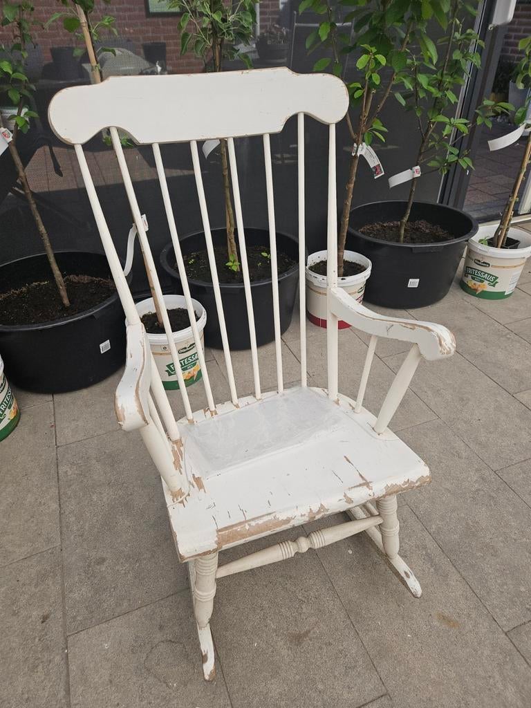 Schommelstoel, Ophalen, Gebruikt, Wit, Eén