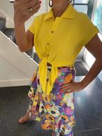 Moda Italia, NIEUW, super leuke knoopblouse,geweldige kleur, Ophalen of Verzenden, Nieuw, Maat 38/40 (M), Geel