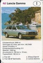 Kw4492 autokaartje 4D lancia gamma, Ophalen of Verzenden, Zo goed als nieuw, Auto's