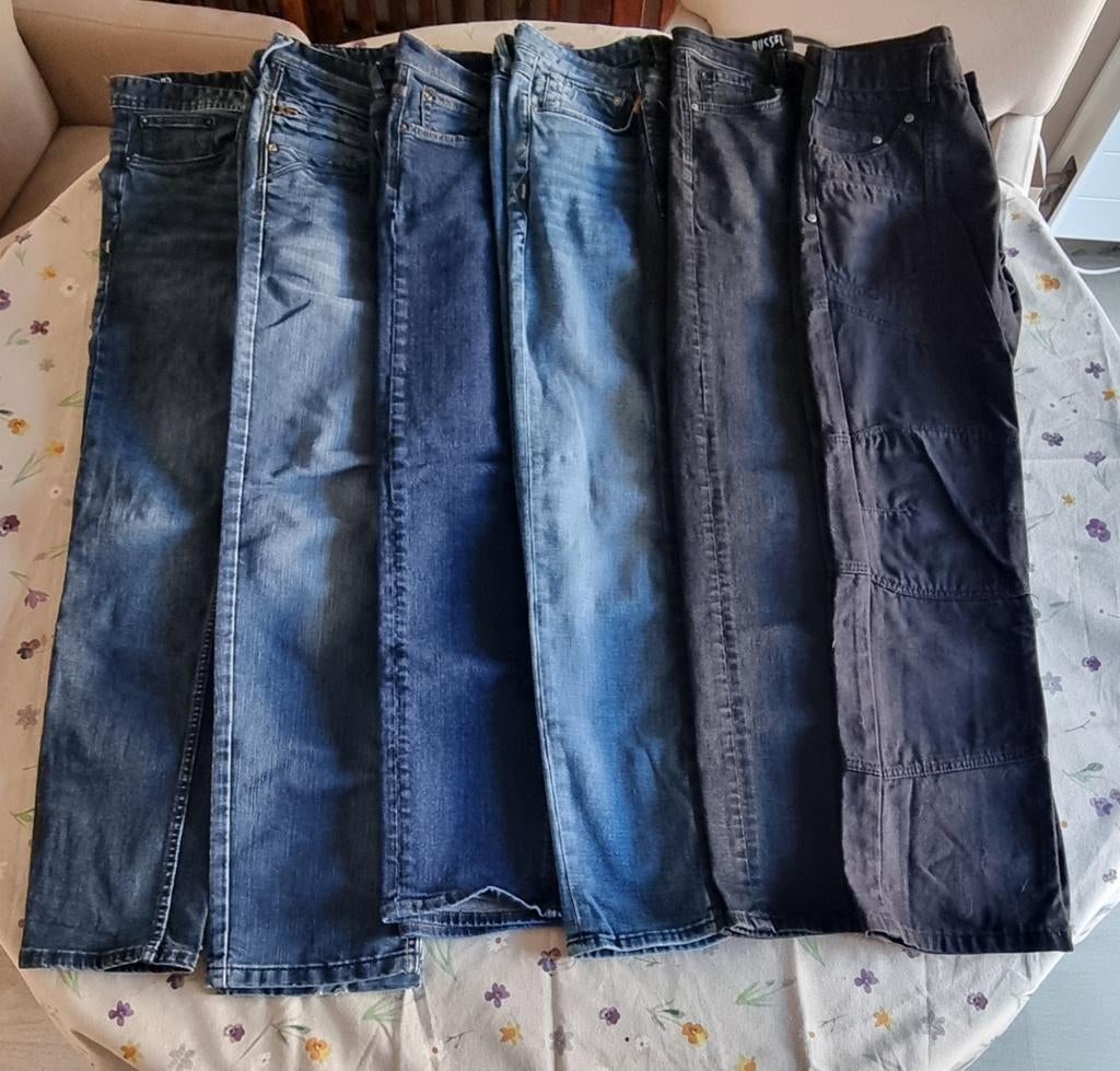 Heren spijkerbroeken - Diverse maten en kleuren, Kleding | Heren, Spijkerbroeken en Jeans, Blauw, Overige jeansmaten, Gedragen