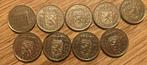 9 oude Nederlandse Guldens, Ophalen of Verzenden, Koningin Juliana, 1 gulden, Losse munt