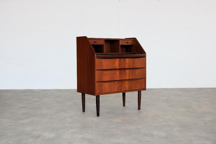 vintage secretaire | teak | jaren 60 | Deens, Huis en Inrichting, Kasten | Secretaires, Gebruikt, Ophalen of Verzenden