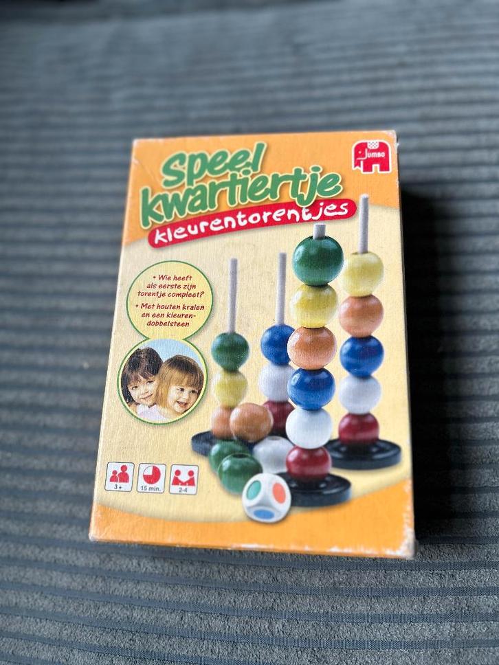 Jumbo Speelkwartiertje – kleurentorentjes, Kinderen en Baby's, Speelgoed | Educatief en Creatief, Gebruikt, Ophalen of Verzenden