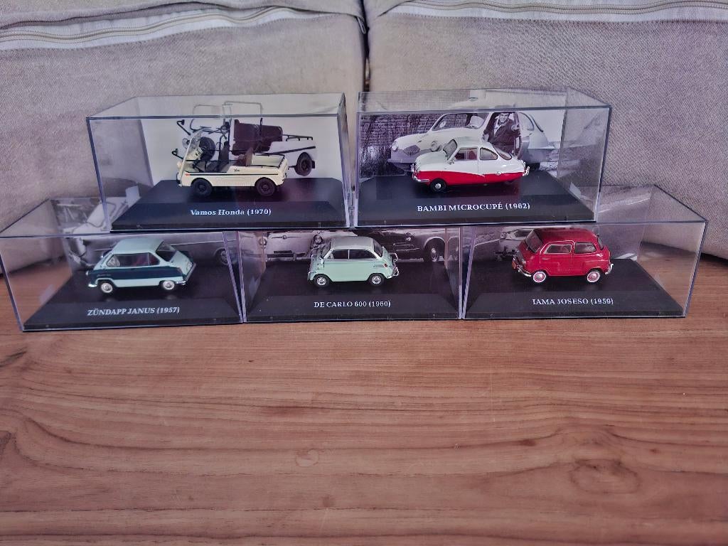 Dwerg auto's 1:43 Zundapp Janus Vamos Iama Bambi De carlo, Ophalen of Verzenden, Nieuw, Auto, Overige merken