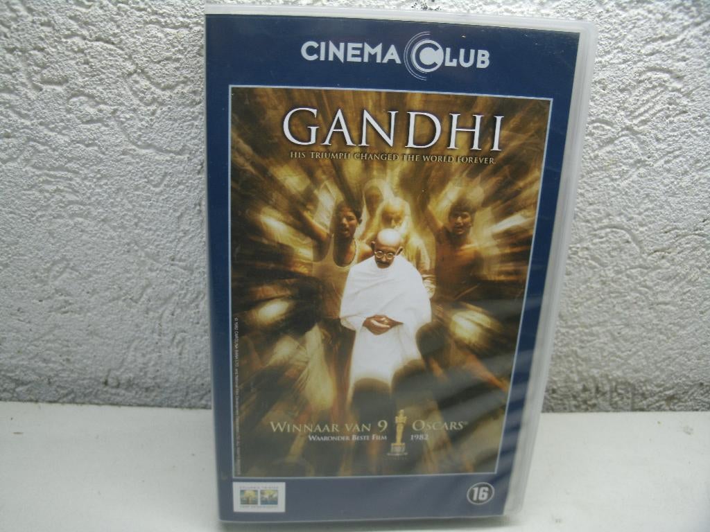 vhs 39b gandhi, Alle leeftijden, Ophalen of Verzenden, Zo goed als nieuw, Actie en Avontuur