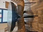Mooi zwarte eettafel en 4 stoelen. Zo goed als nieuw!., Huis en Inrichting, Tafels | Eettafels, Ophalen, 50 tot 100 cm, Zo goed als nieuw
