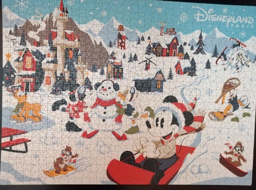 Disneyland Paris puzzel 2023, Ophalen of Verzenden, Mickey Mouse, Zo goed als nieuw, Overige typen