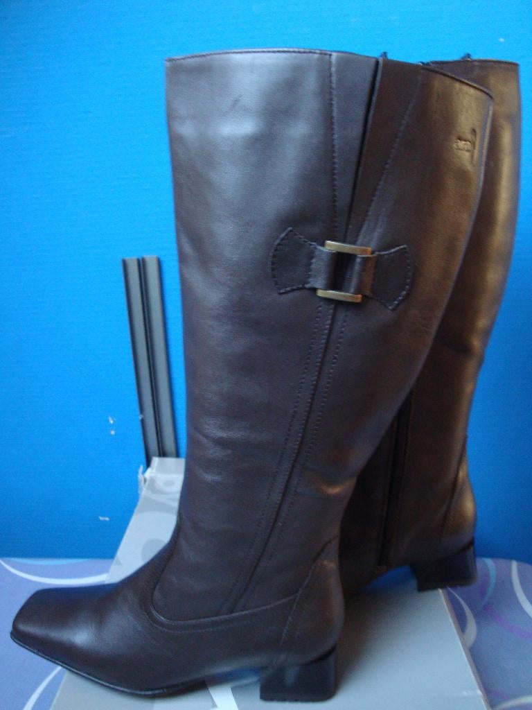 Maat 36G. Nieuwe hoge bruin leren wijde RENE BY ARA laarzen., Kleding | Dames, Schoenen, Hoge laarzen, Bruin, RENE BY ARA, Nieuw