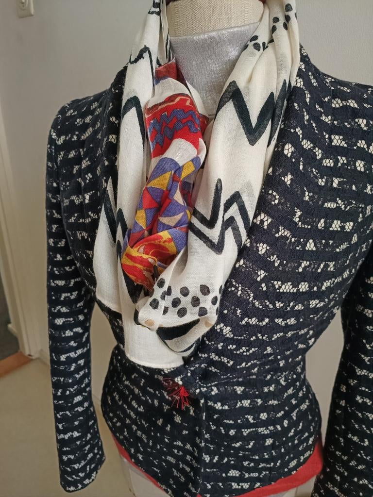 Marccain jasje, Verzenden, Zo goed als nieuw, Maat 36 (S), Blauw