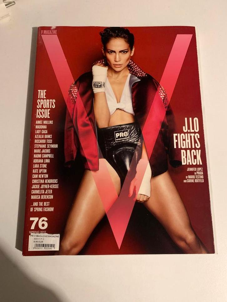 V magazine - Spring 2012 - Jennifer Lopez cover, Boeken, Tijdschriften en Kranten, Zo goed als nieuw, Muziek, Film of Tv, Ophalen of Verzenden