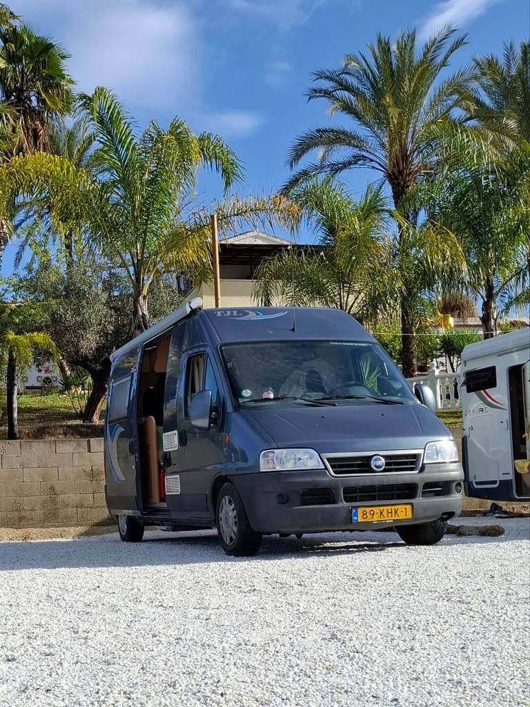 Fiat Ducato 2.8 JTD Camper, Caravans en Kamperen, Buscamper of Camperbus, Ringverwarming, Fiat, Luifel