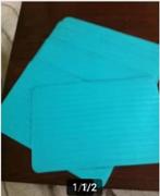 7 place mats turquoise breed 45 cm lengte 30 cm, Huis en Inrichting, Keuken | Textiel, Ophalen of Verzenden, Zo goed als nieuw