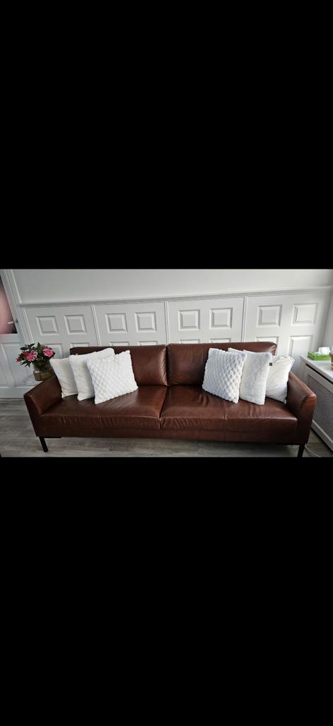 Prominent Leren Bankstel - Zo goed als nieuw!, Huis en Inrichting, Ophalen, Zo goed als nieuw, Leer