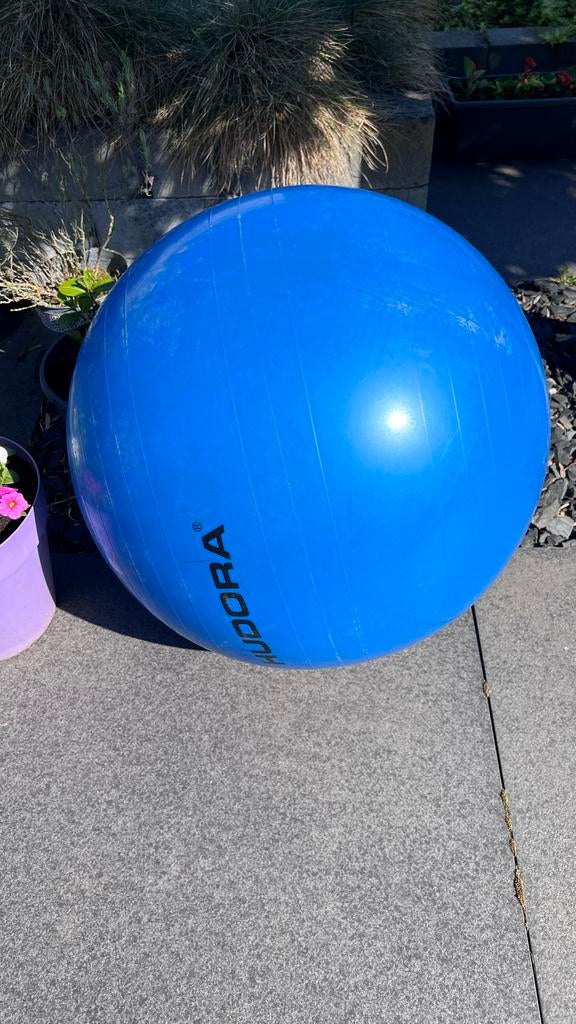 Hudora fitnessbal, Sport en Fitness, Fitnessmaterialen, Ophalen, Gebruikt, Buik, Fitnessbal