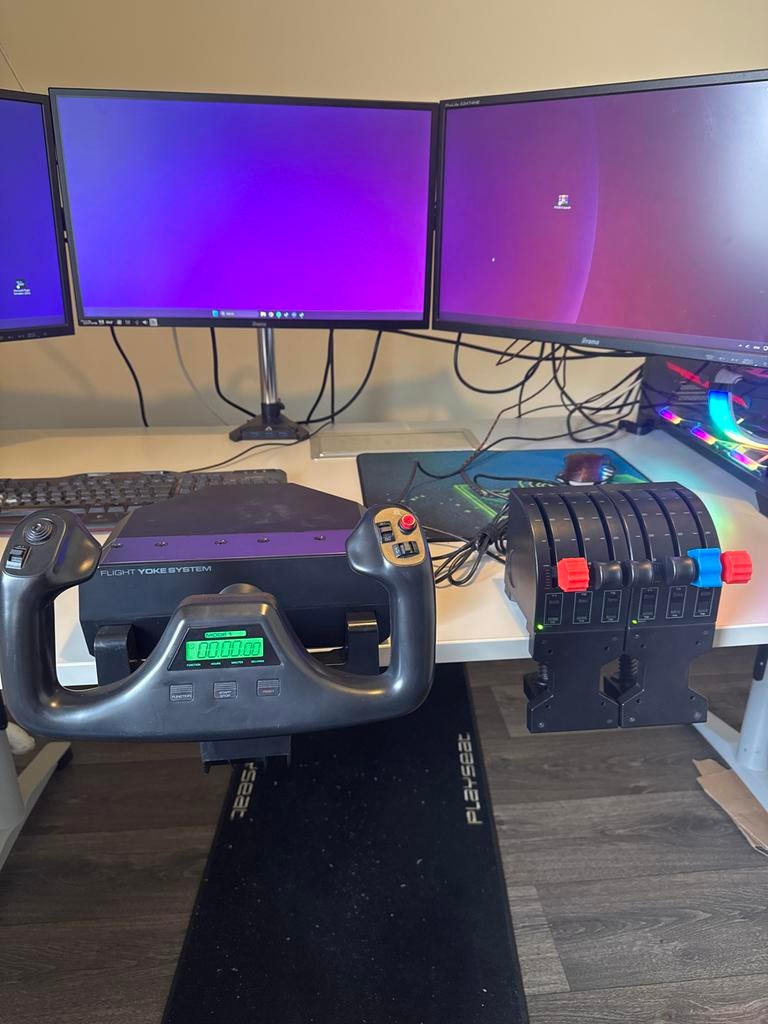 Logitech G Flight Yoke System - Vliegsimulator Controller, Online, Gebruikt, 1 speler, Ophalen of Verzenden